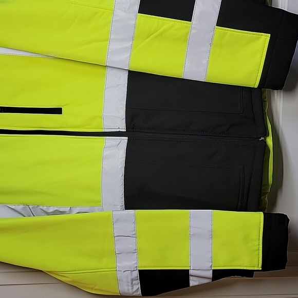 ULINE MENS 3XL CLASS 3 REFLECTIVE HI-VIS SOFT SHELL JACKET - Picture 6 of 16
